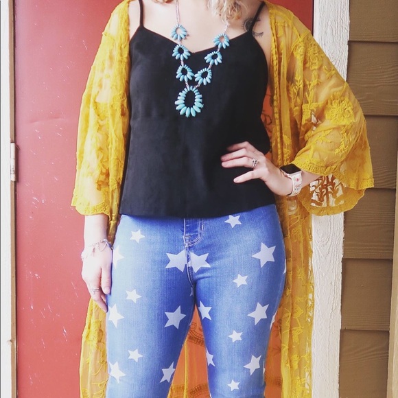 Emma & Grace Mellow Yellow Duster - Picture 3 of 3